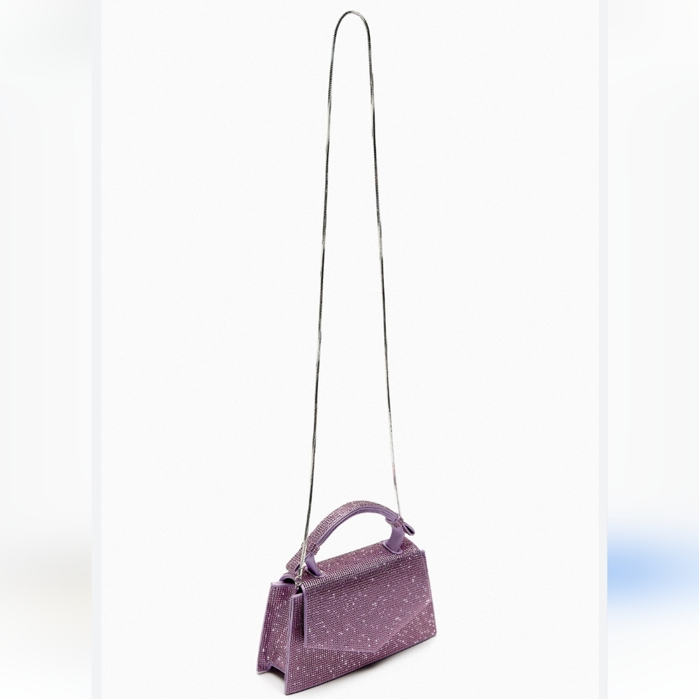 ❌️SOLD❌️SPARKLY MINI CITY BAG PURPLE - Picture 7 of 9